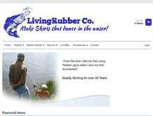 Tablet Screenshot of livingrubber.com